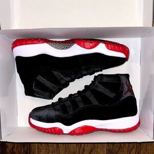 Brand New Jordan 11 Retro “Bred Velvet” (W)